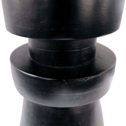 Bordon Black Sandblasted Finish Side Table