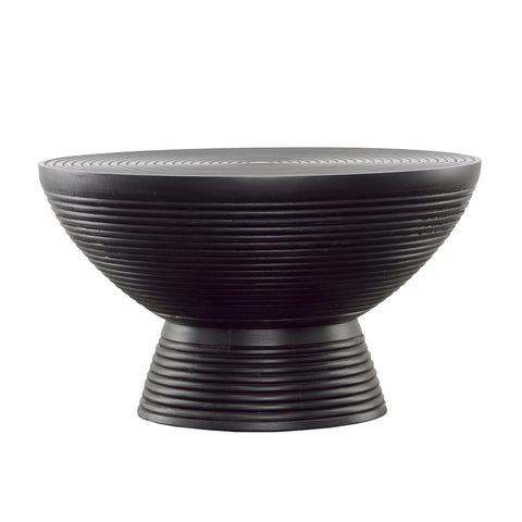 Botero Black Sandblasted Finish Coffee Table
