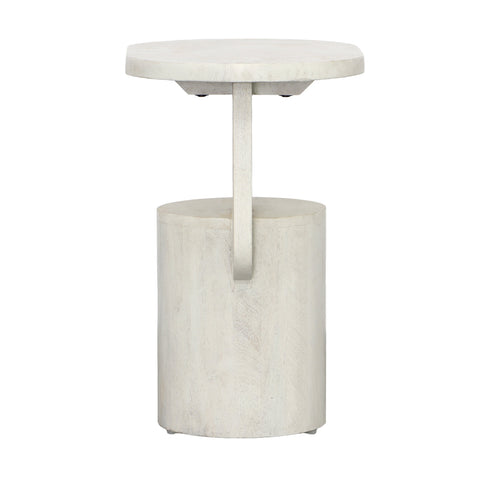 Camarena Whitewash Finish Side Table