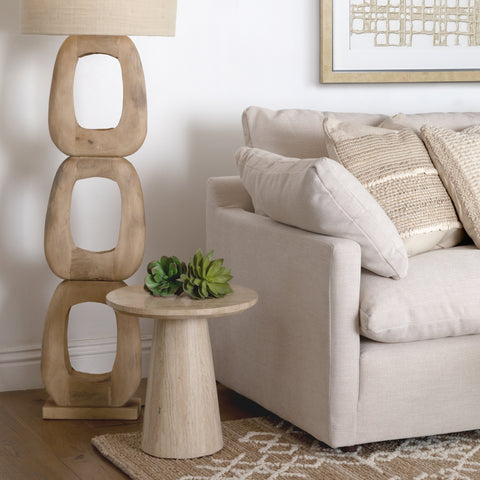 Avril Beige Side Table