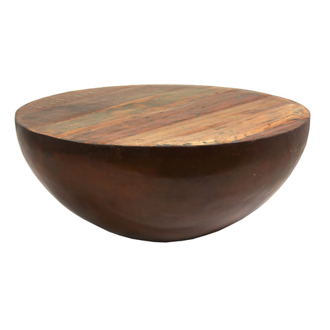 Cruz Antique Brown Sealed Finish Coffee Table
