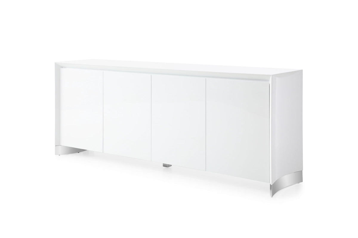 Modrest Siena Modern White High Gloss Buffet Model VGVCG0920-WHT-BUF