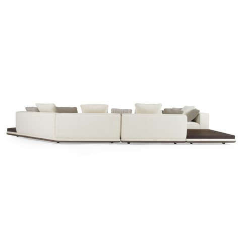 Lamod Siret Modern Ivory Fabric Modular Sectional With Coffee Table Model VGBB-HR-SOFA-IVY