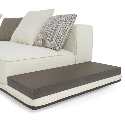 Lamod Siret Modern Ivory Fabric Modular Sectional With Coffee Table Model VGBB-HR-SOFA-IVY