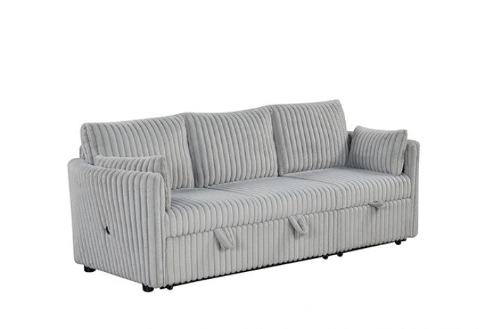 Denholme Sectional W/ Pull Out Model Sl64002Gy-Sf-Pk By Furniture Of America 