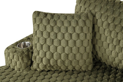 Ferryhill 2-Arm Chaise Model Sl69000Gr-Pk By Furniture Of America 