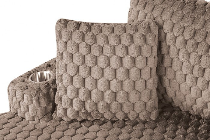 Ferryhill 2-Arm Chaise Model Sl69000Lb-Pk By Furniture Of America 