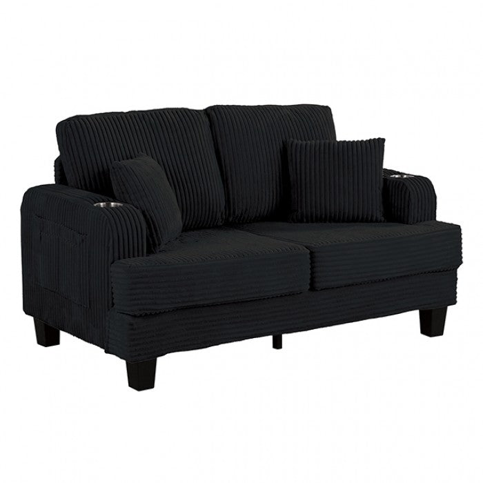 Moretaine Loveseat Model Sl6932Bk-Lv-Pk By Furniture Of America 
