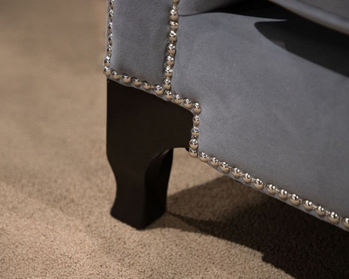 Wilmette Sofa Model Sm2296Gy-Sf By Furniture Of America 