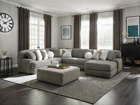 Elmhurst U-Shaped Sectional Model Sm5106-Sect By Furniture Of America 