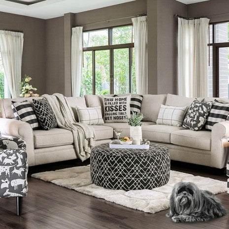 Patricia Sectional Model Sm8171-Sect By Furniture Of America 