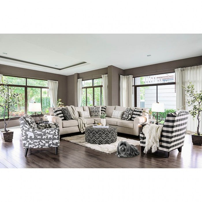 Patricia Sectional Model Sm8171-Sect By Furniture Of America 