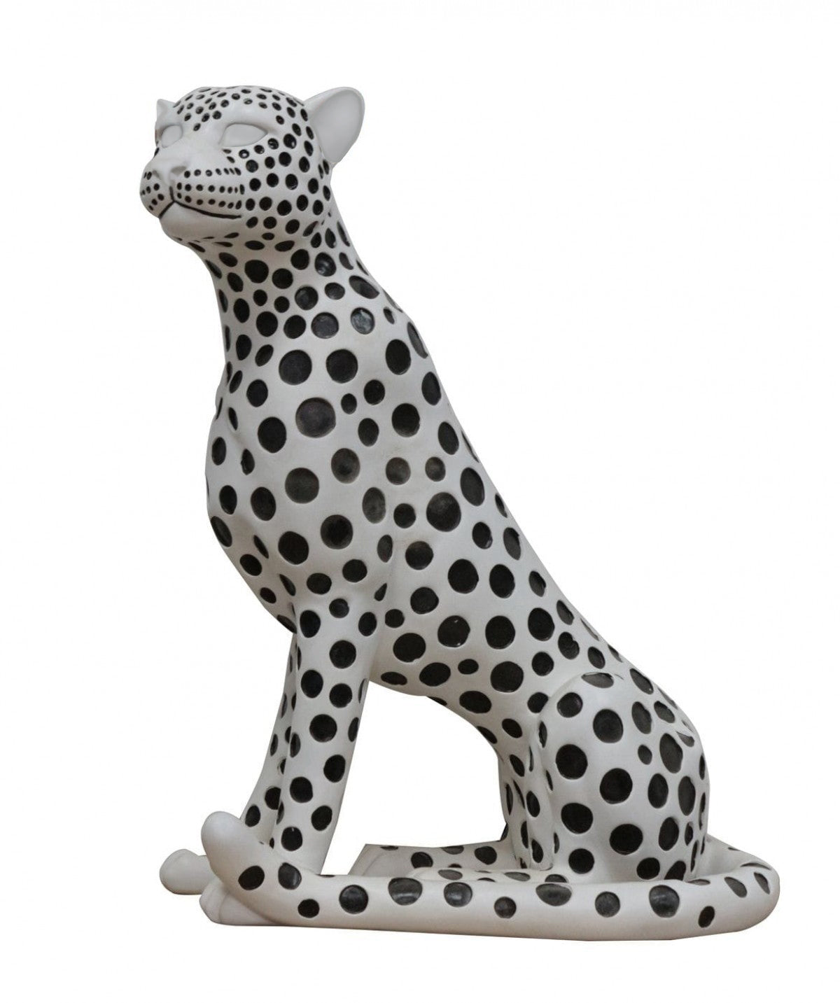 Modrest Snow Leopard White & Black Sculpture Model VGTHCH0225-3