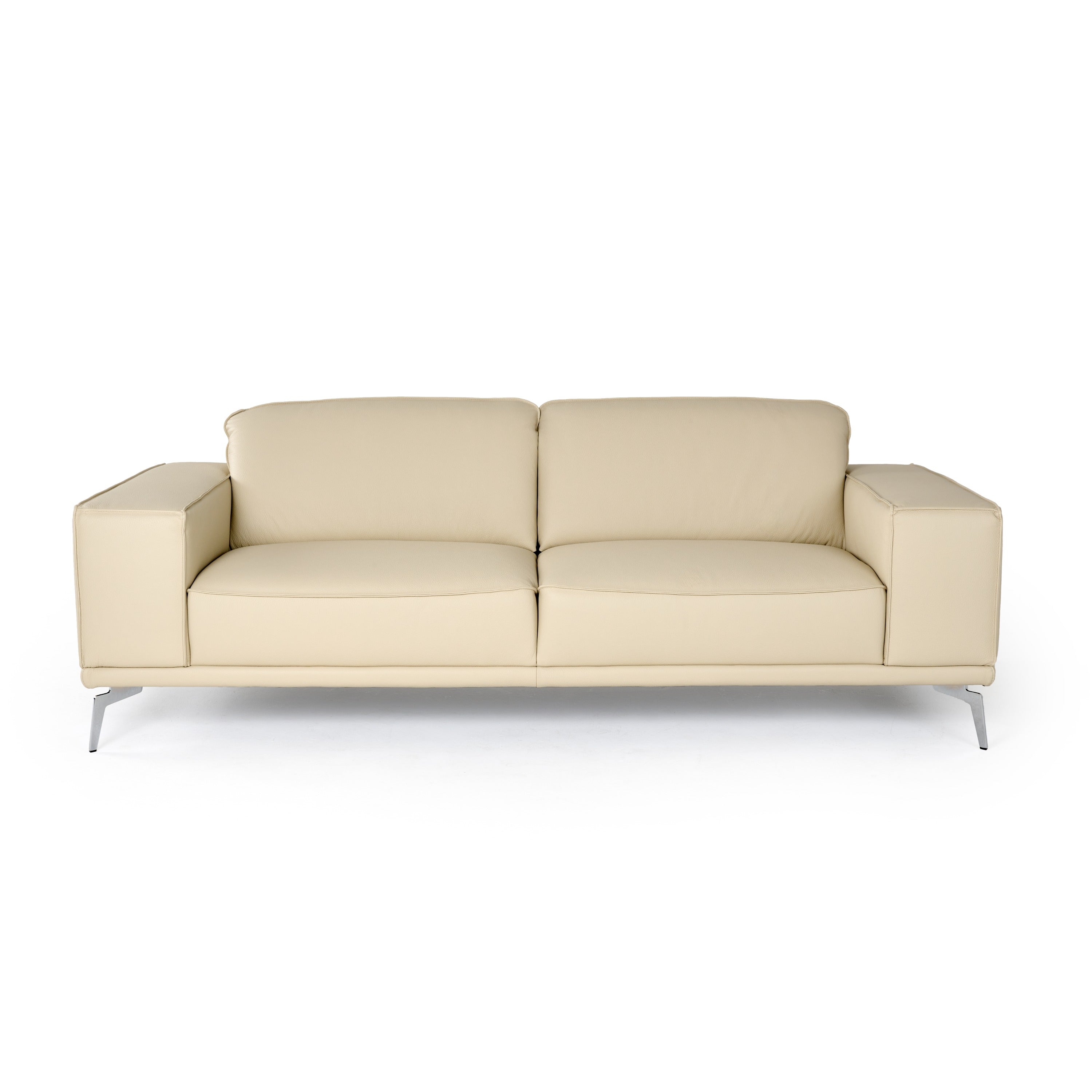 Lamod Italia Soho Italian Off White Leather Sofa Model VGDTSOHO-SF-OFFWHT-S