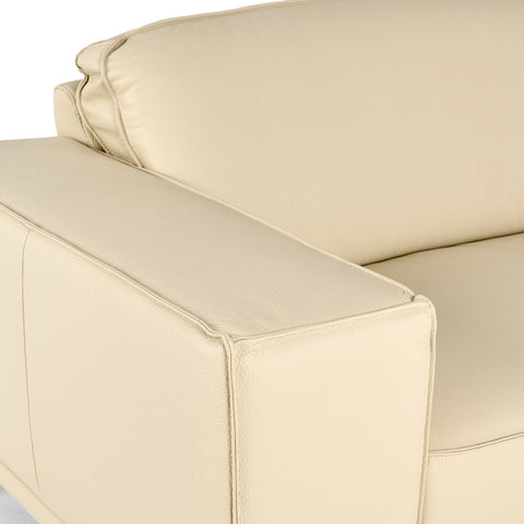 Lamod Italia Soho Italian Off White Leather Sofa Model VGDTSOHO-SF-OFFWHT-S