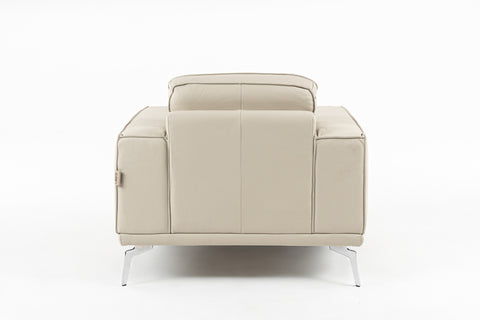 Lamod Italia Soho Italian Grey Oyster Leather Armchair Model VGDT-SOHO-O-GREY