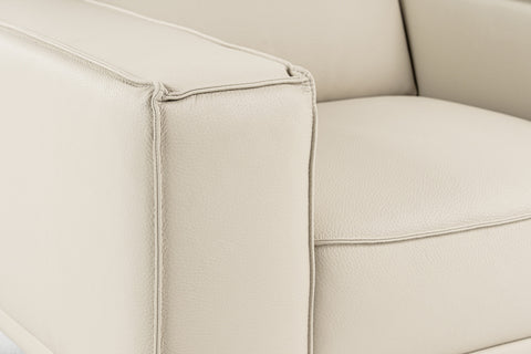 Lamod Italia Soho Italian Grey Oyster Leather Armchair Model VGDT-SOHO-O-GREY