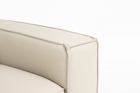 Lamod Italia Soho Italian Grey Oyster Leather Armchair Model VGDT-SOHO-O-GREY