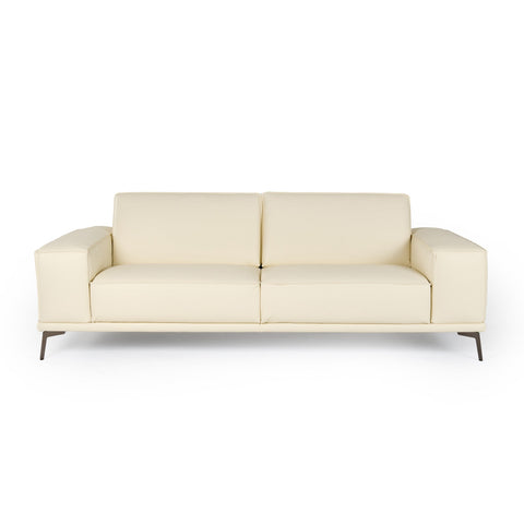 Lamod Italia Soho Italian Ivory Leather Sofa
