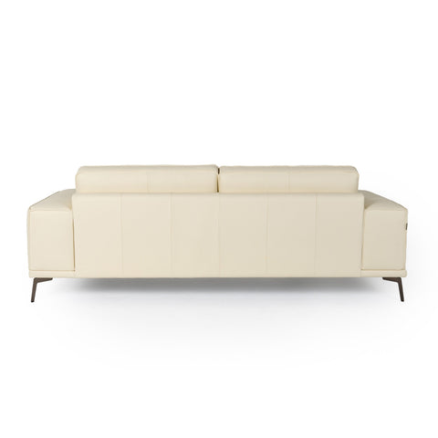 Lamod Italia Soho Italian Ivory Leather Sofa
