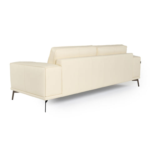 Lamod Italia Soho Italian Ivory Leather Sofa