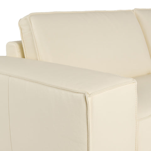 Lamod Italia Soho Italian Ivory Leather Sofa