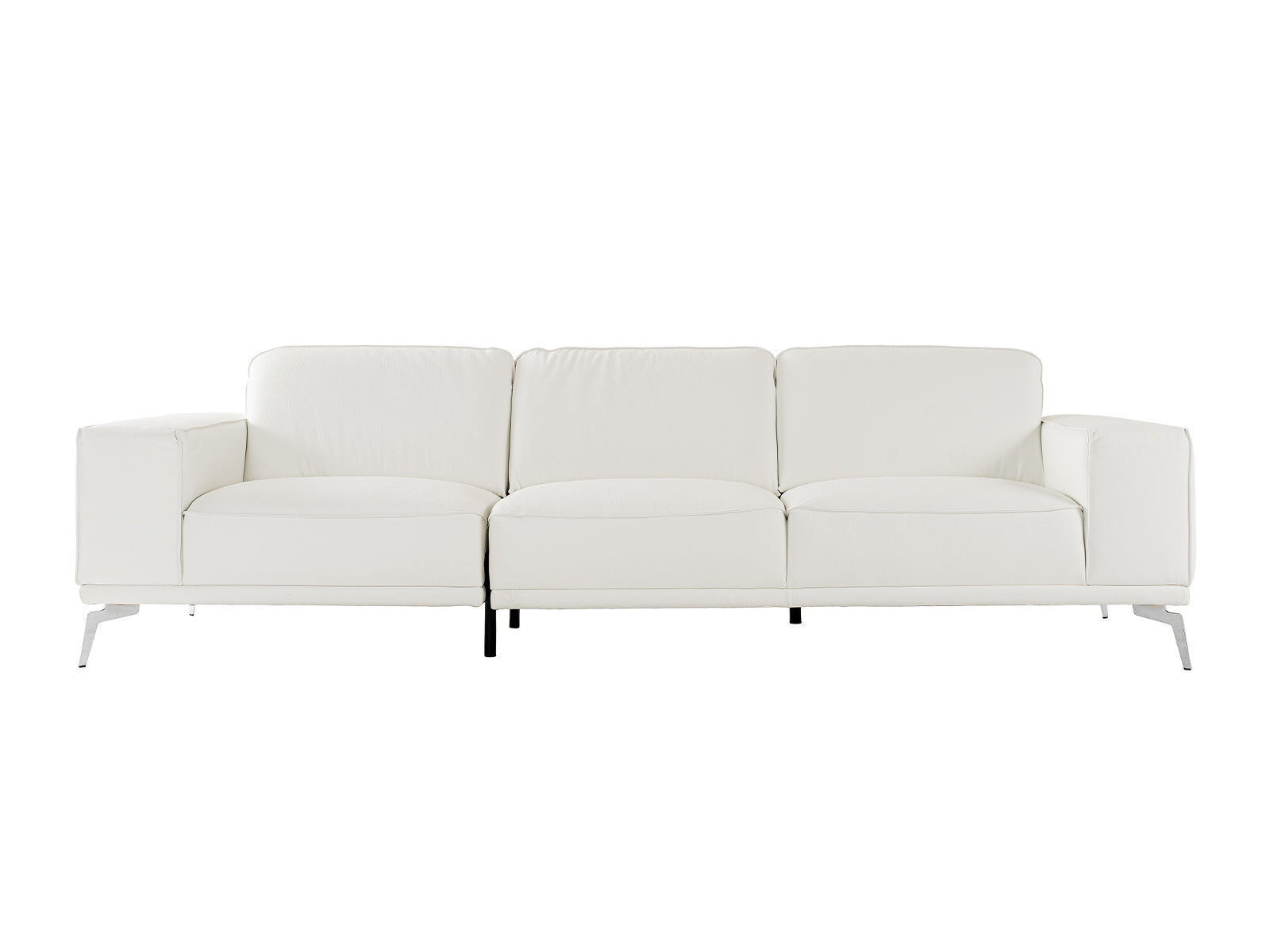 Lamod Italia Soho Italian White Leather Sofa Model VGDTSOHO-SF-WHT