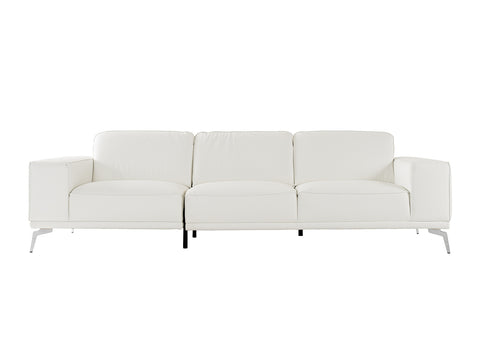 Lamod Italia Soho Italian White Leather Sofa Model VGDTSOHO-SF-WHT