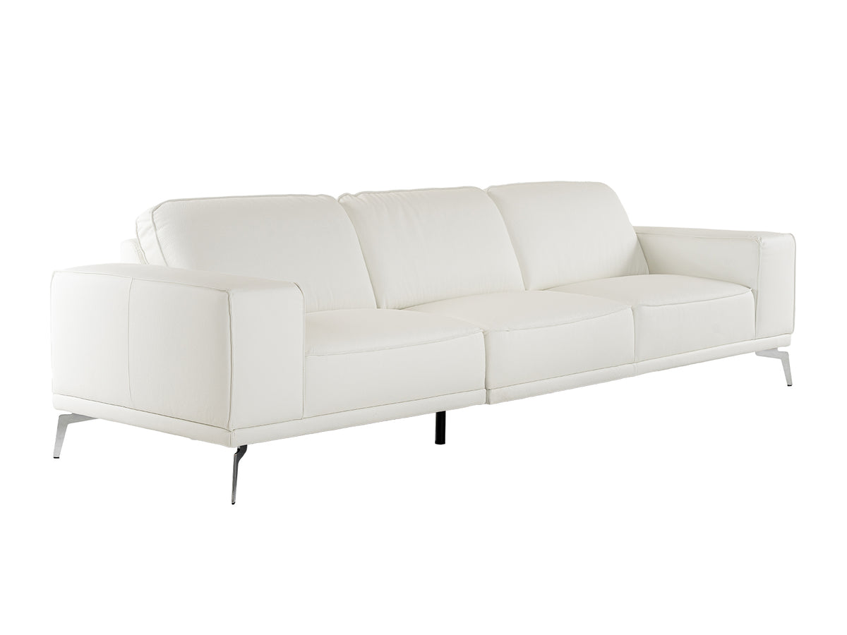 Lamod Italia Soho Italian White Leather Sofa Model VGDTSOHO-SF-WHT