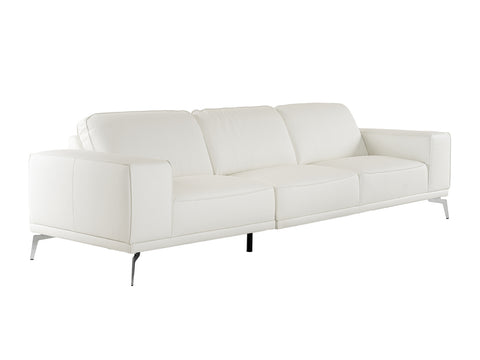 Lamod Italia Soho Italian White Leather Sofa Model VGDTSOHO-SF-WHT