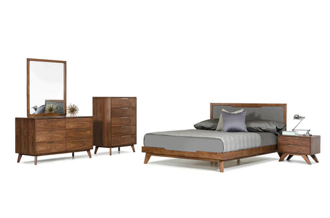 Nova Domus Soria Modern Grey & Walnut Bed By VIG Furniture Size : Cal King