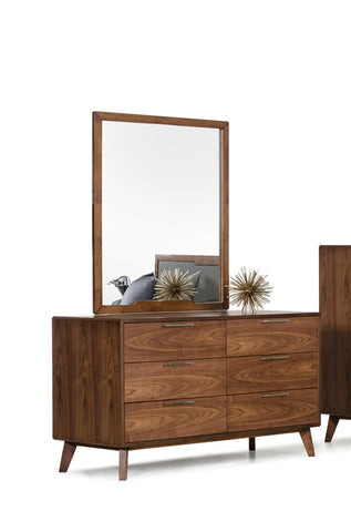 Nova Domus Soria Mid-Century Walnut Mirror