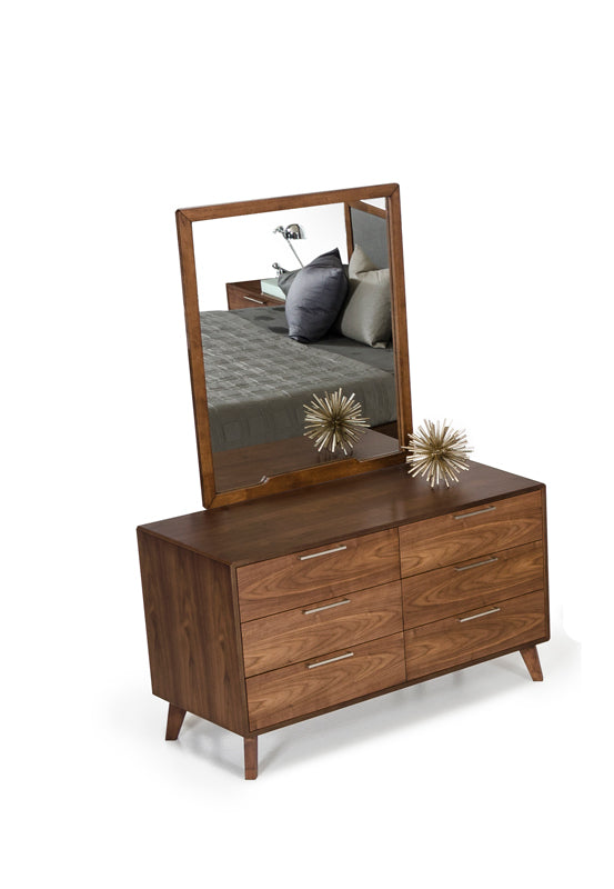 Nova Domus Soria Mid-Century Walnut Mirror