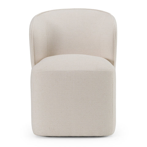 Modrest Souza Modern Beige Fabric Swivel Dining Chair Model VGKK-KF.Y1256-BGE