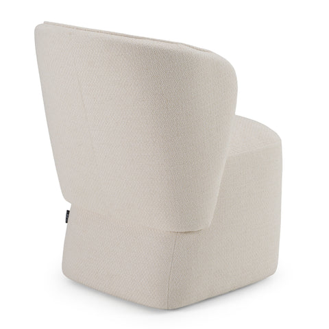 Modrest Souza Modern Beige Fabric Swivel Dining Chair Model VGKK-KF.Y1256-BGE