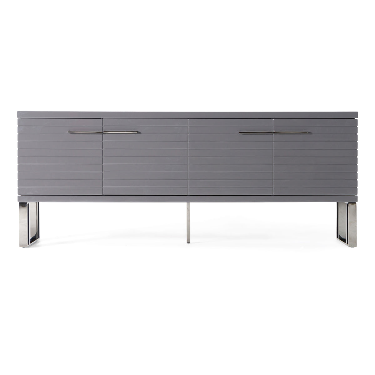 Modrest Splendor Grey High Gloss Slatted Buffet Model VGVCG20256-GRY-BUF