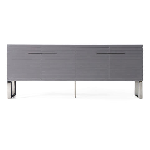 Modrest Splendor Grey High Gloss Slatted Buffet Model VGVCG20256-GRY-BUF