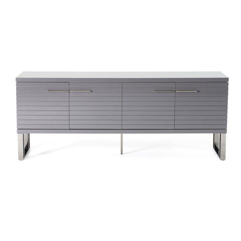 Modrest Splendor Grey High Gloss Slatted Buffet Model VGVCG20256-GRY-BUF