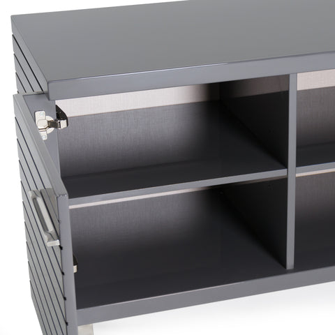 Modrest Splendor Grey High Gloss Slatted Buffet Model VGVCG20256-GRY-BUF