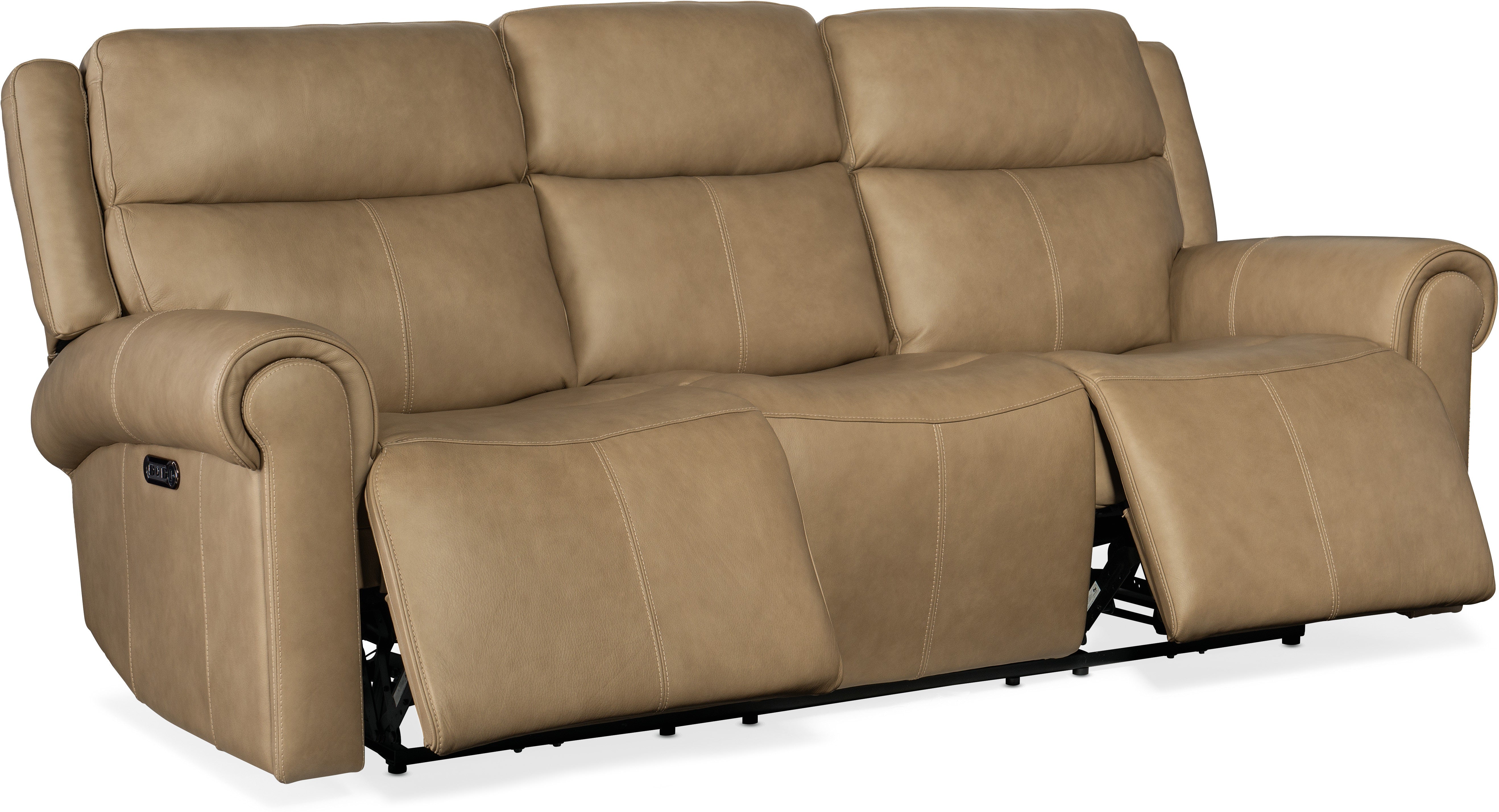 Hooker Furniture Living Room Oberon Zero Gravity Power Sofa with Power Headrest