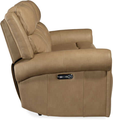 Hooker Furniture Living Room Oberon Zero Gravity Power Sofa with Power Headrest