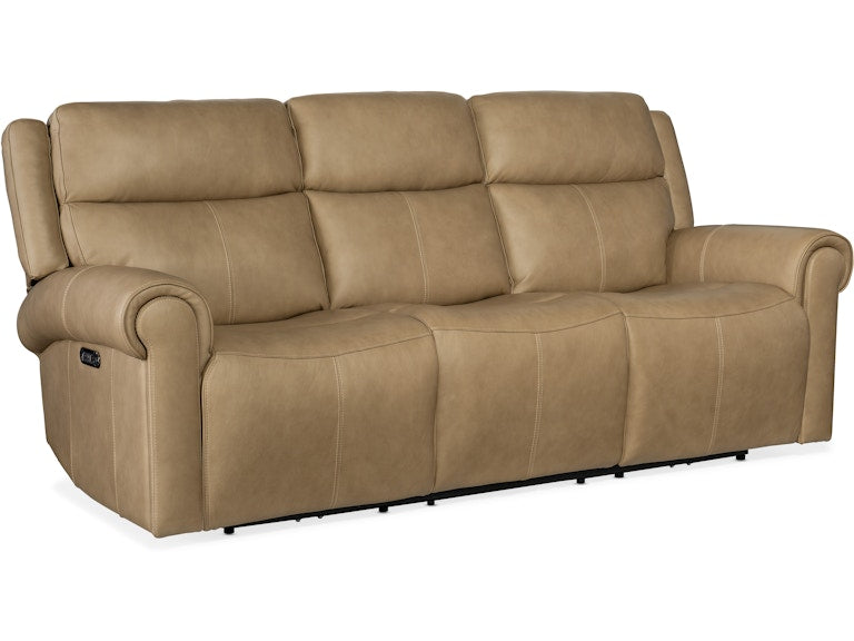 Hooker Furniture Living Room Oberon Zero Gravity Power Sofa with Power Headrest