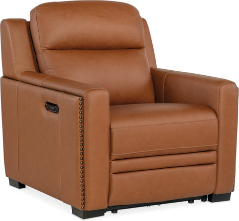 Hooker Furniture Living Room McKinley Power Recliner with Power Headrest & Lumbar