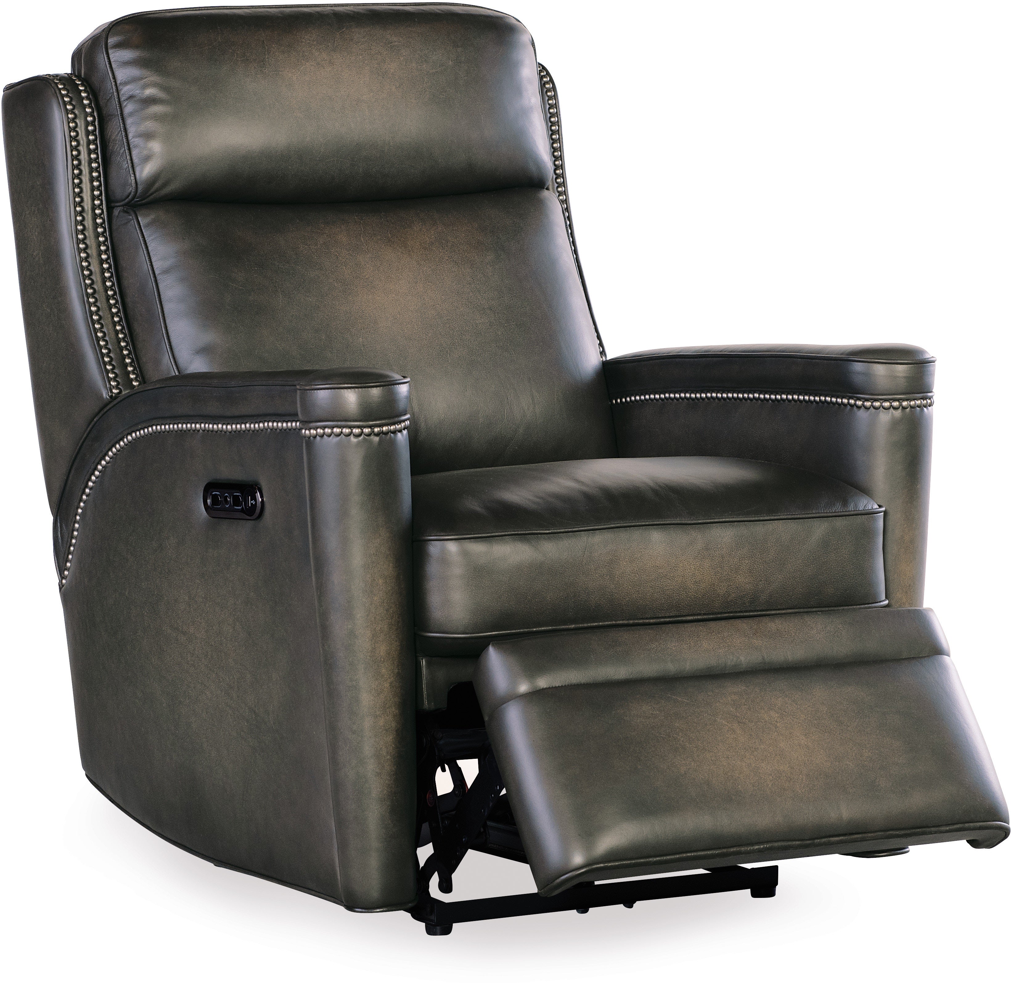 Hooker Furniture Living Room Hamilton Power Recliner w/Power Headrest