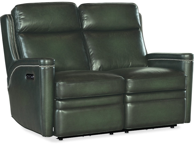 Hooker Furniture Living Room Hamilton Power Loveseat w/Power Headrest