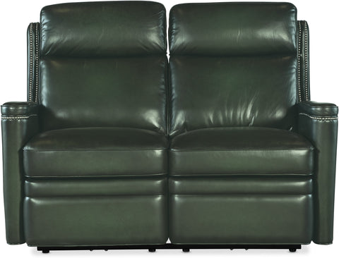 Hooker Furniture Living Room Hamilton Power Loveseat w/Power Headrest