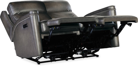 Hooker Furniture Living Room Hamilton Power Loveseat w/Power Headrest