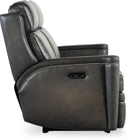 Hooker Furniture Living Room Hamilton Power Loveseat w/Power Headrest