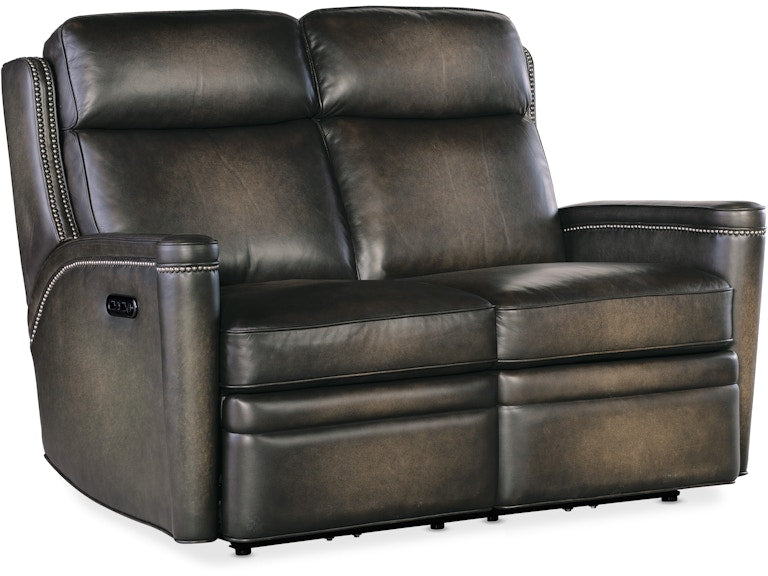 Hooker Furniture Living Room Hamilton Power Loveseat w/Power Headrest