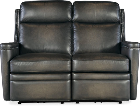 Hooker Furniture Living Room Hamilton Power Loveseat w/Power Headrest